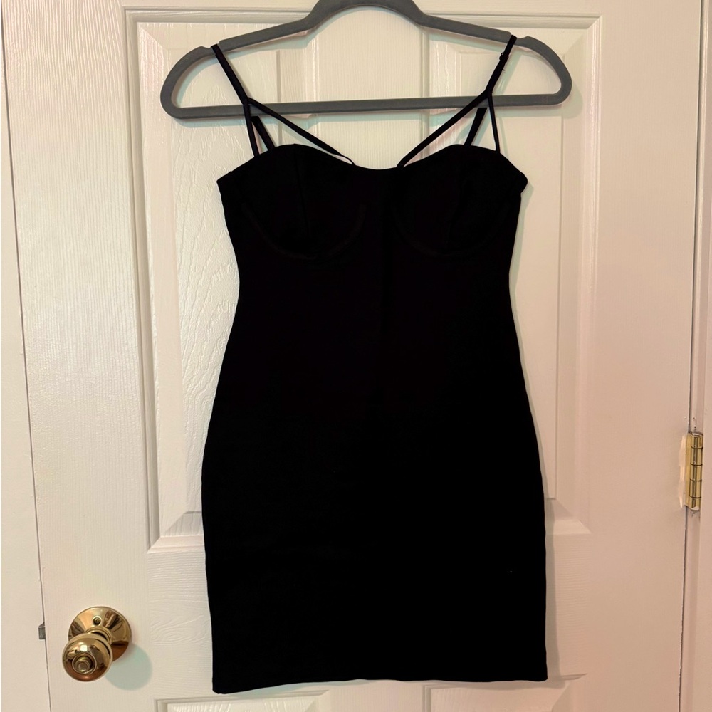 Black Strappy Mini Dress